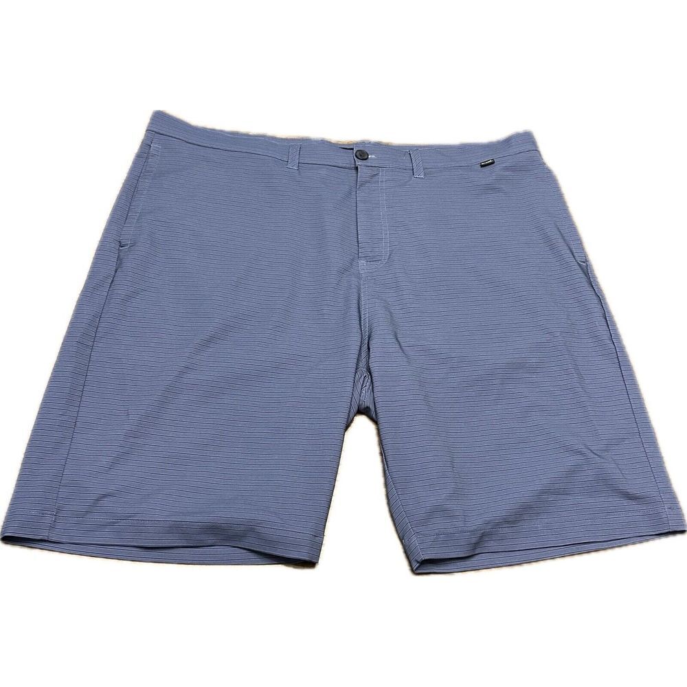 Travis Mathew Shorts Mens 42 Blue‎ Golf Performance Stretch Chino Striped